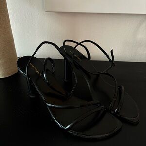 Tory Burch Black Strappy Heeled Sandals